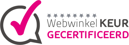 Veilig en zeker shoppen dankzij het Webwinkelkeur keurmerk!