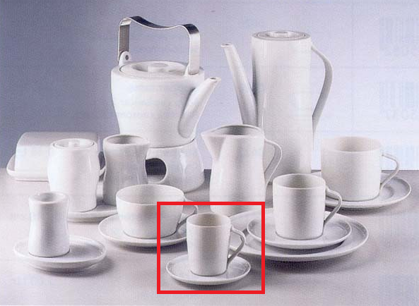 Espressokop en schotel