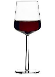 Rode wijnglas