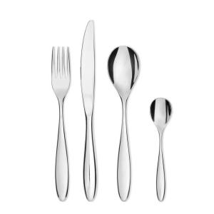 6 pers., 24 delig met holheft mes