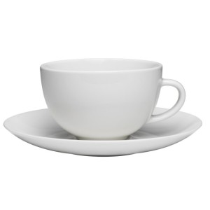 Ontbijtkop en schotel