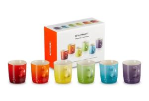 Espressokopjes Regenboog (set/6)