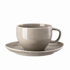 Café au lait kop en schotel