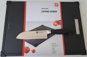 Snijplank groot met Santokumes