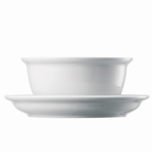 Bouillonkop en schotel