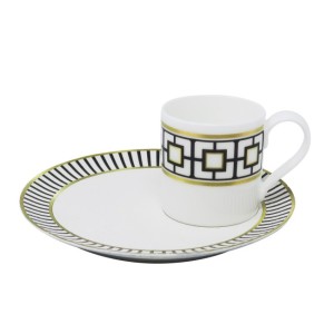 Espressokop en schotel