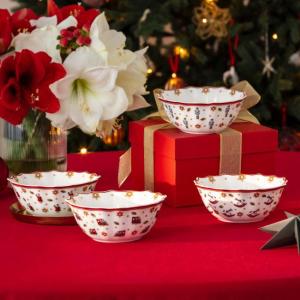 Set van 4 schaaltjes