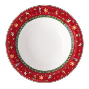 Diep bord 23 cm Rood